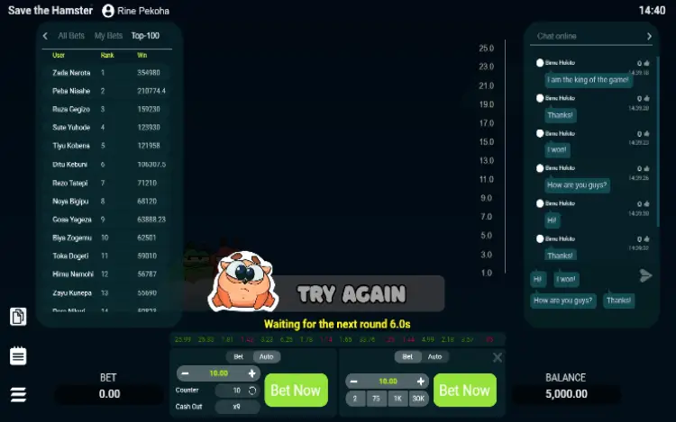 Save the Hamster - Top 100 List