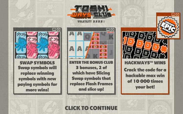 Toshi Ways Club - Feature