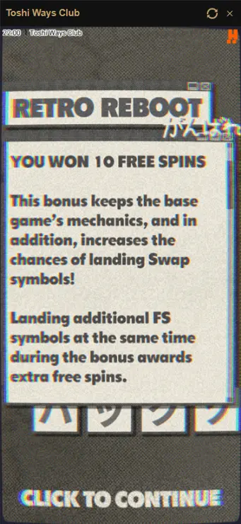 Toshi Ways Club - Mobile Bonus