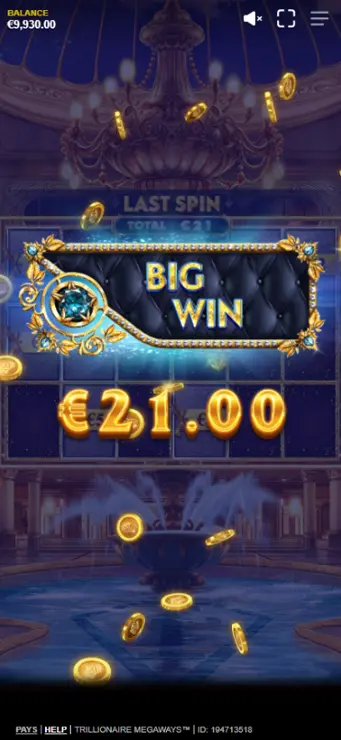 Trillionaire Megaways - Mobile Win