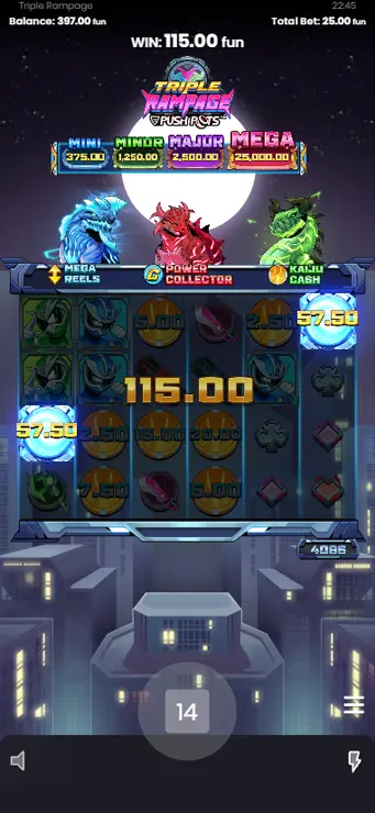 Triple Rampage - Mobile Win