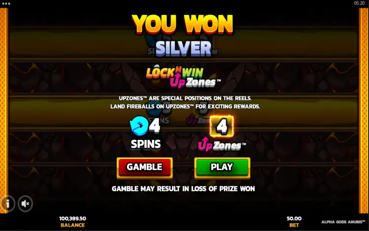 Alpha God Anubis - UpZones LockNWin Selection Feature