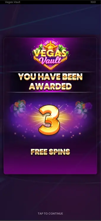 Vegas Vault - Mobile Bonus Game