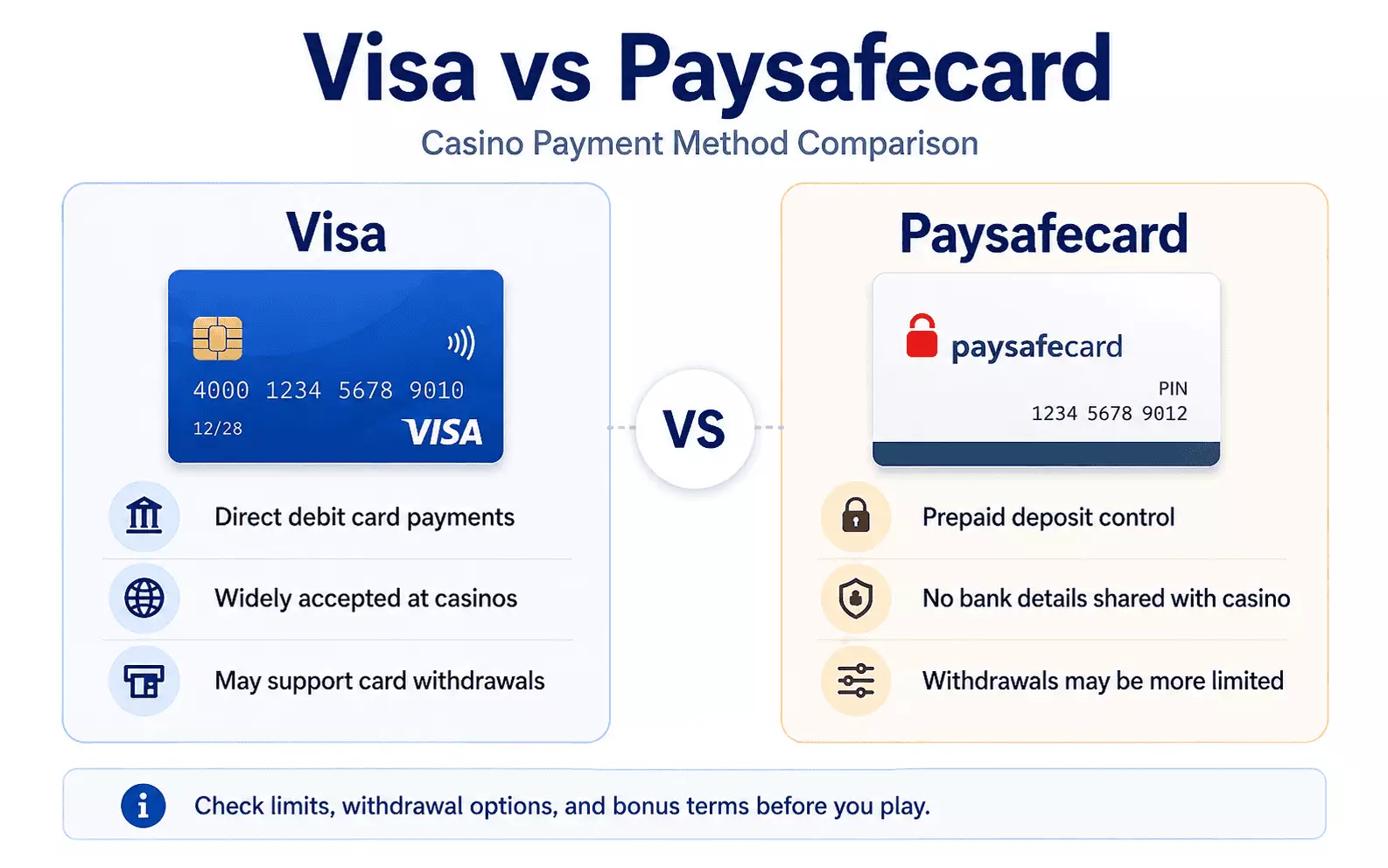 Visa vs Paysafecard