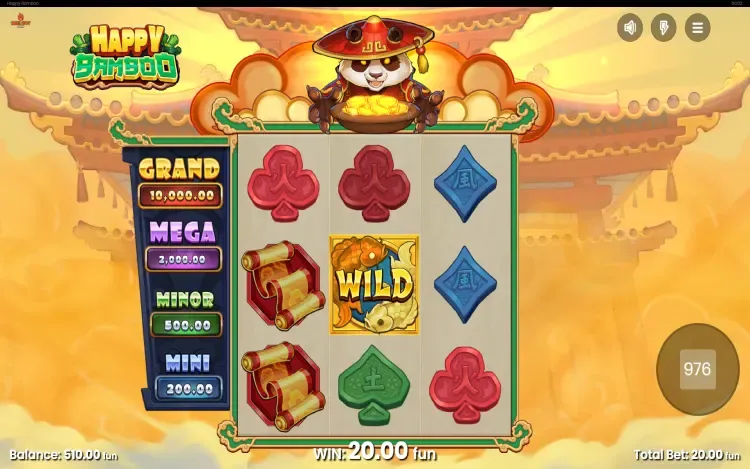 Happy Bamboo - WIld Symbol Feature