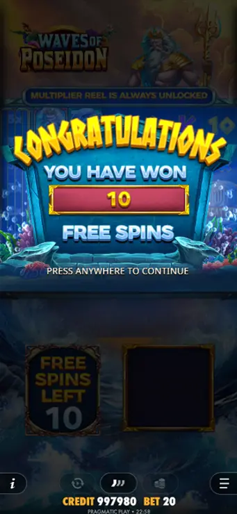 Waves of Poseidon - Mobile Bonus