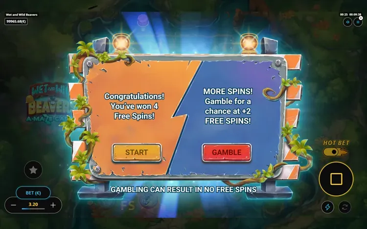 Wet and Wild Beavers - Free Spins