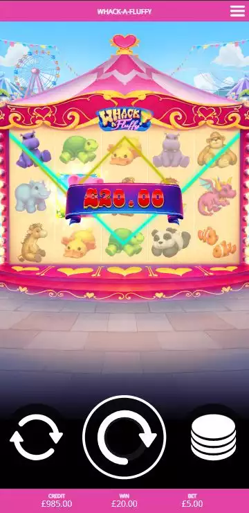 Whack A Fluffy Mobile Features - Simple Win