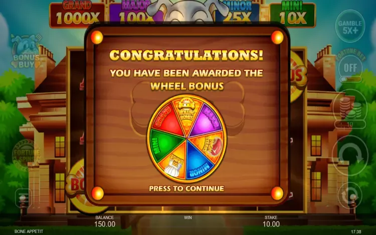 Bone Appetit - Wheel Bonus Feature