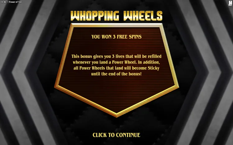 Power of Ten - Whooping Wheels