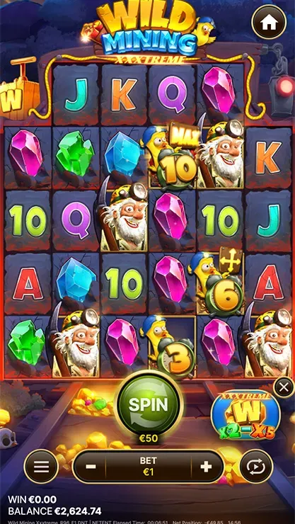 Wild Mining XXXtreme - Mobile Bonus Game