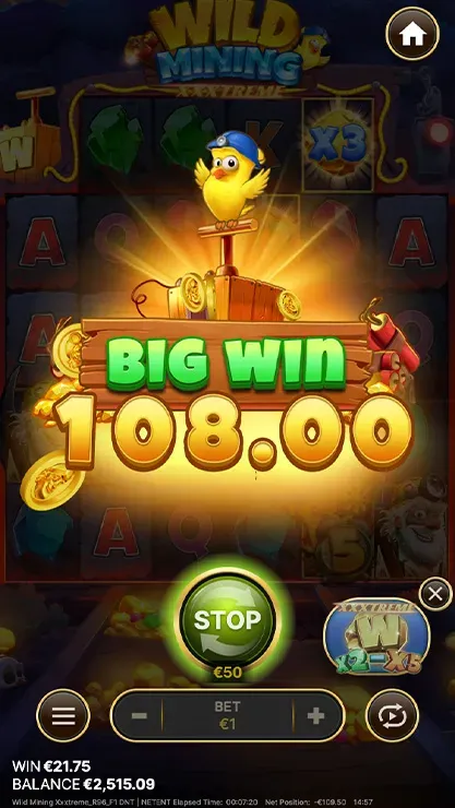 Wild Mining XXXtreme - Mobile Simple Win