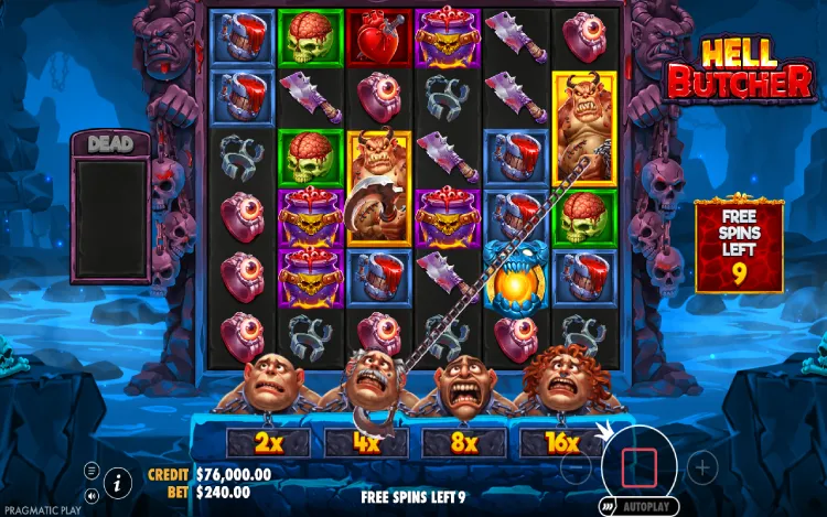 Hell Butcher - Wild Multiplier Feature