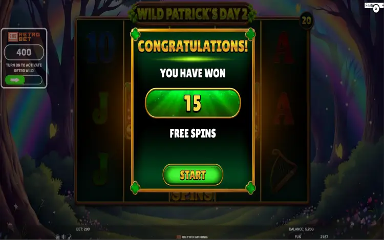 Wild Patrick’s Day 2 - Free Spins Feature