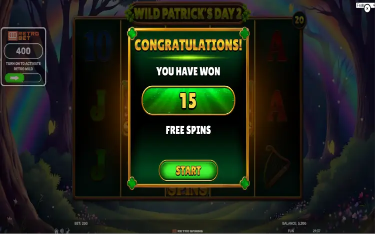 Wild Patrick’s Day 2 - Mobile Bonus Game