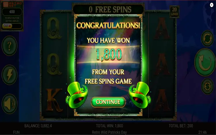 Wild Patrick’s Day - Mobile Simple Win