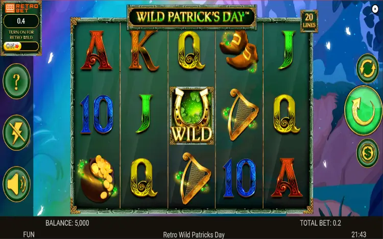 Wild Patrick’s Day - RTP and Wagering