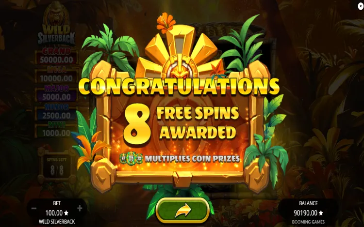 Wild Silverback - Free Spins Feature