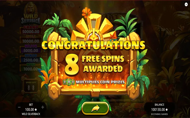 Wild Silverback - Mobile Bonus Game