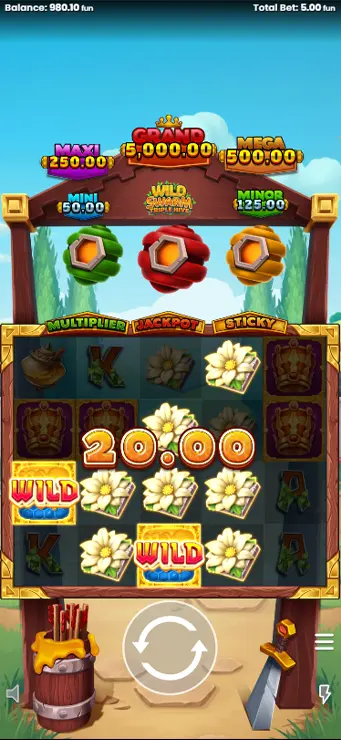 Wild Swarm Triple Hive - Mobile Win