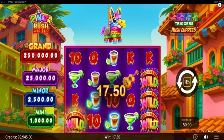 Pinata Rush Express - Wild Symbol Feature