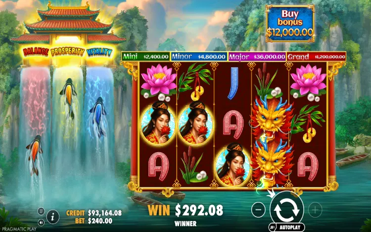 Dragon’s Gate Bonus Choice - Wild Symbol Feature