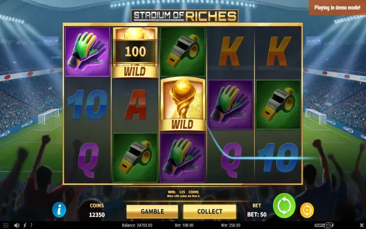 Stadium of Riches - Wild Symbol Feature