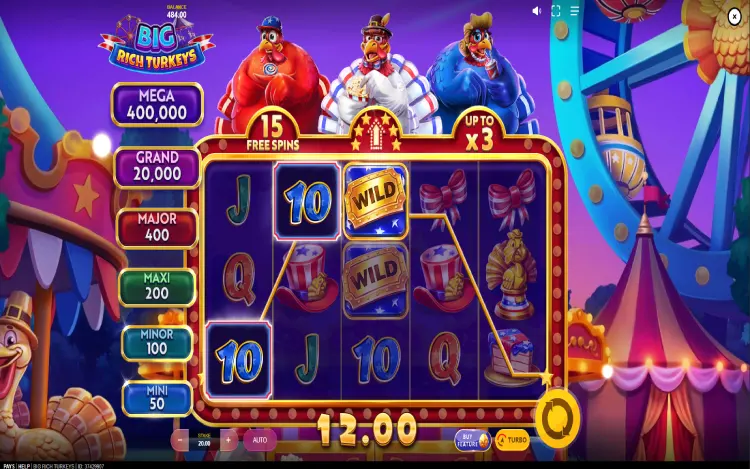 Big Rich Turkeys - Wild Symbol Feature