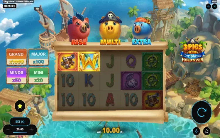 3 Pigs of the Caribbean - Wild Symbol Feature