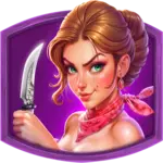 Wild West Gold Blazing Bounty - Knife-Wielding Bandit Symbol