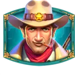 Wild West Gold Blazing Bounty - Male Bounty Hunter Symbol