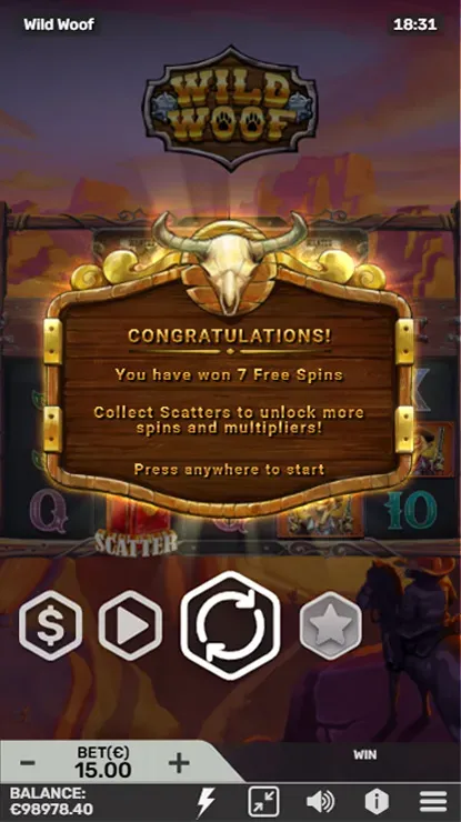 Wild Woof - Mobile Bonus Game