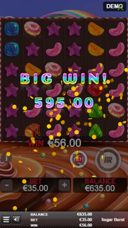 Sugar Burst Mobile Features - Simple Win
