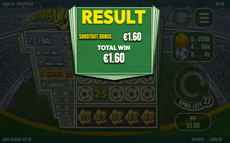 Slingoooal! Shootout - Mobile Win
