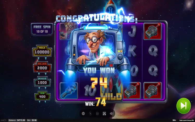 Triple Launch Fortune Wild - Mobile Win