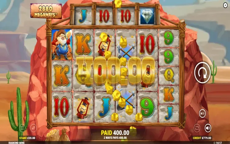 Diamond Mine Megaways - Mobile Win