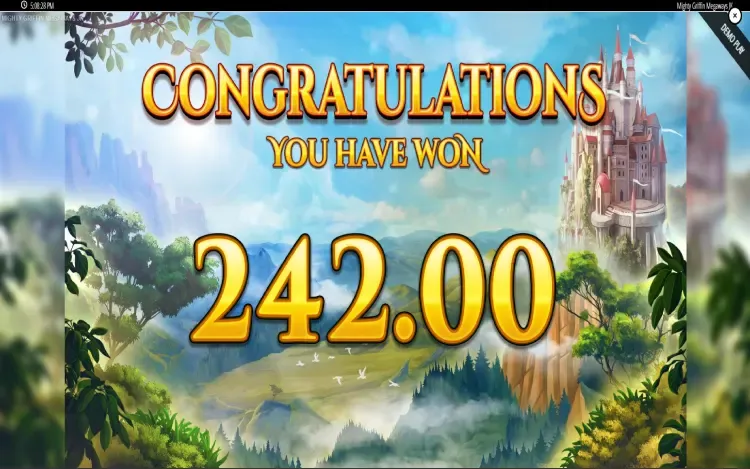 Mighty Griffin Megaways - Mobile Win