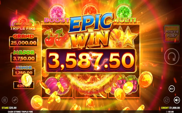 Cash Strike Triple Fire - Mobile Win