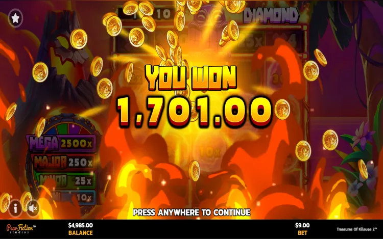 Treasures of Kilauea 2 Mobile Features - Simple Win