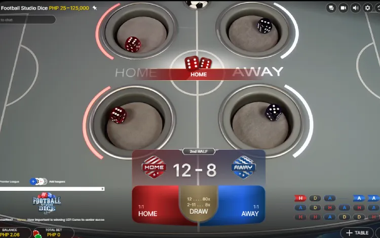 Football Studio Dice - Mobile Win