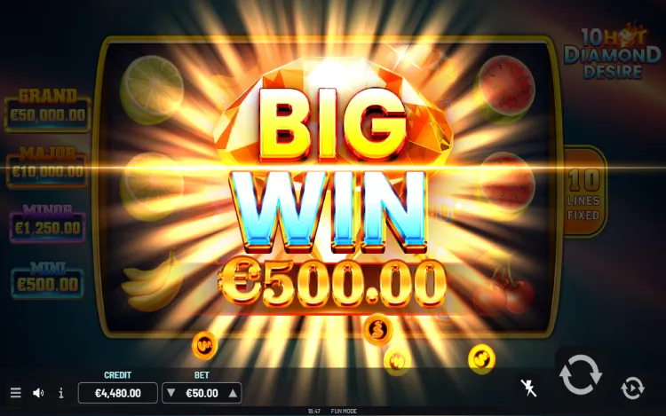 10 Hot Diamond Desire - Mobile Win