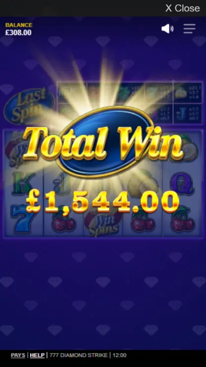 777 Diamond Strike - Mobile Win