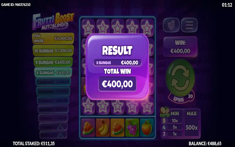 Frutti Boost AutoSlingo - Mobile Win