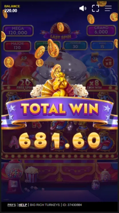 Big Rich Turkeys - Mobile Win