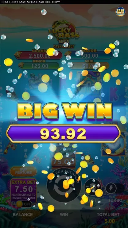 Lucky Bass Mega Cash Collect - Mobile Win