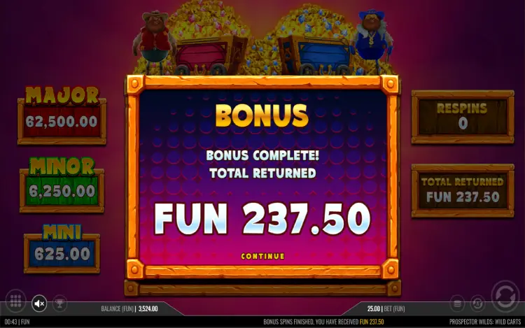 Prospector Wilds: Wild Carts - Mobile Win