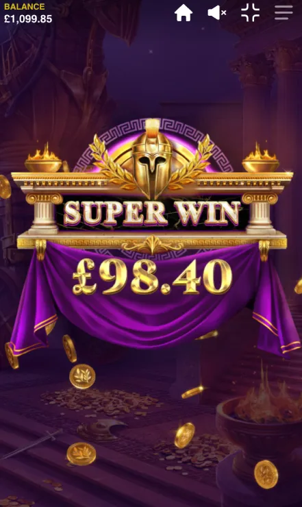 Gods of Troy Megaways Mobile Features - Simple Win