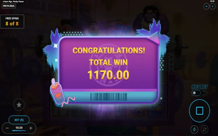 4 Gym Pigs - Porky Power - Mobile Win