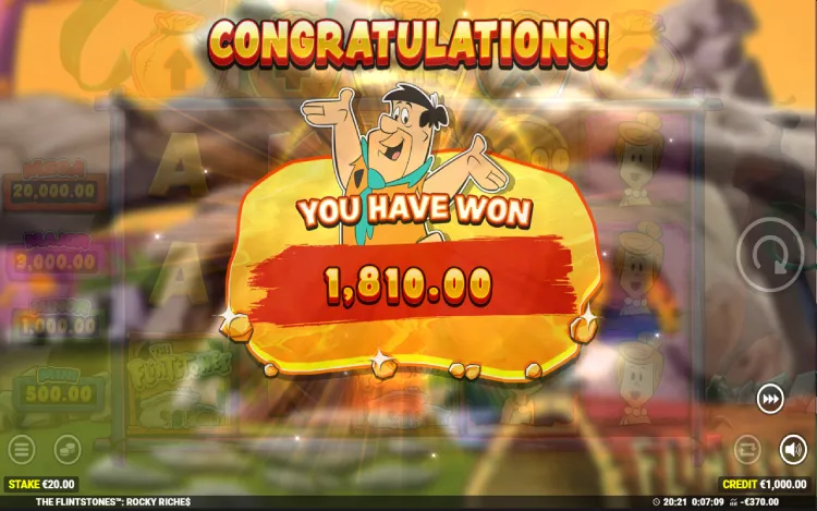 The Flintstones Rocky Riches - Mobile Win