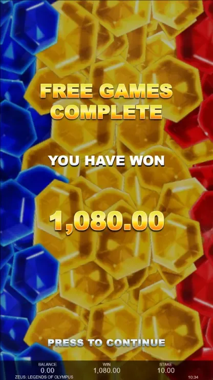 Zeus: Legends of Olympus - Mobile Win